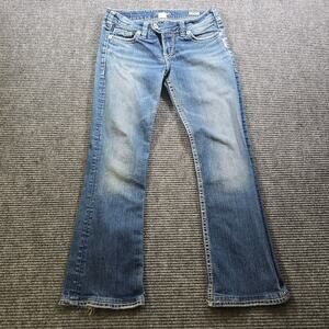 Silver Jeans Tuesday Vintage Womens 28x28 Blue Bootcut Embellished